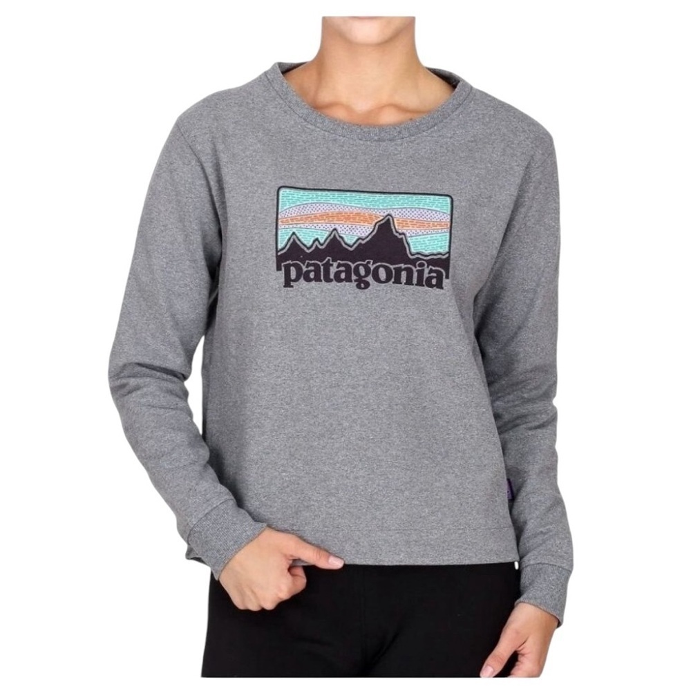 Patagonia Solar Rays ‘73 Uprisal Crew Sweatshirt Women’s Size M Grey